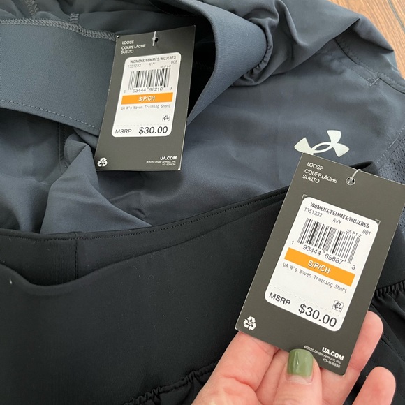 NEW WITH TAGS LOT of 3 Under Armour high waisted woven shorts - Picture 2 of 3